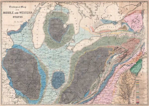 Geological Map of the Middle and Western States.