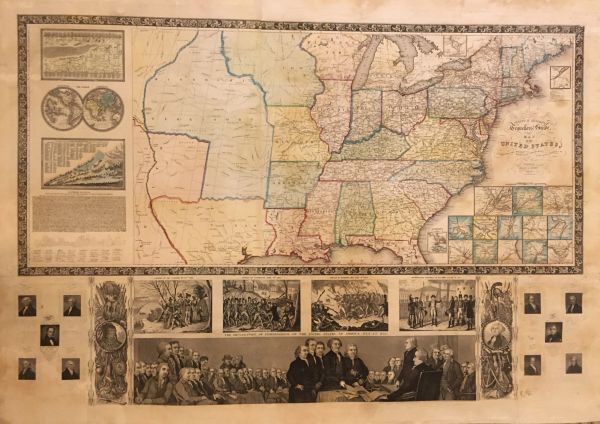 Phelp's & Ensign's Traveller's Guide and Map of the United States...