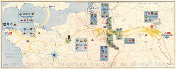 1943 VIII Corps in European Theater of Operations 1945