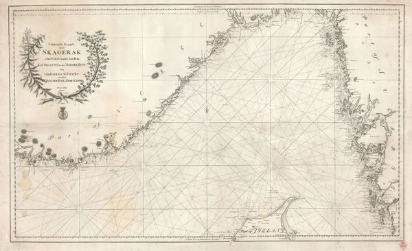Voxende Kaart over Skagerak eller Fahrvandet imellem Kattegattet og den Norske Kyst…