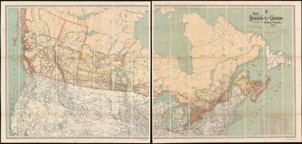 Map Shewing the Railways of Canada to Accompany Annual Report on Railway Statistics 1886.