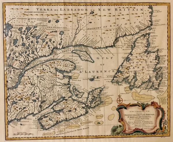 A New & Accurate Map of the Islands of New Foundland, Cape Breton, St. John and Anticosta.