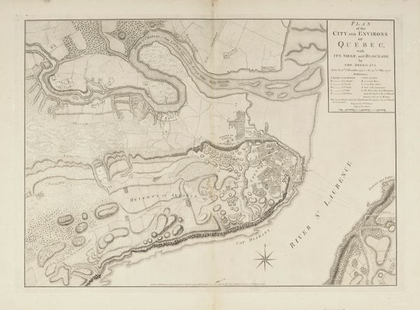 Plan of the City and Environs of Quebec with its Siege and Blockade by the Americans from the 8th of December 1775 to the 13th of May 1776.