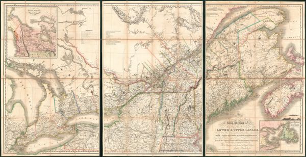 To His Most Excellent Majesty King William IVth This Map of the Provinces of Lower & Upper Canada, Nova Scotia, New Brunswick, Newfoundland & Prince Edwards Island, with a Large Section of the United States…
