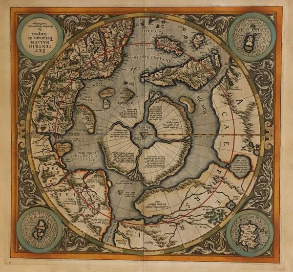 Septentrionalium Terrarum Descriptio. | Vetus Carta Rare Maps