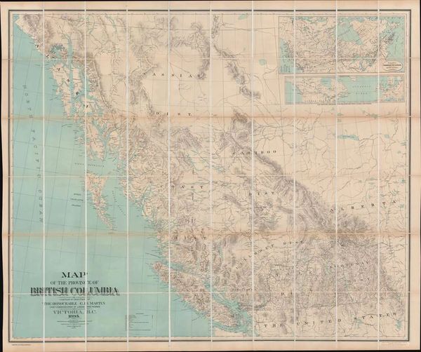 Map of the Province of British Columbia.