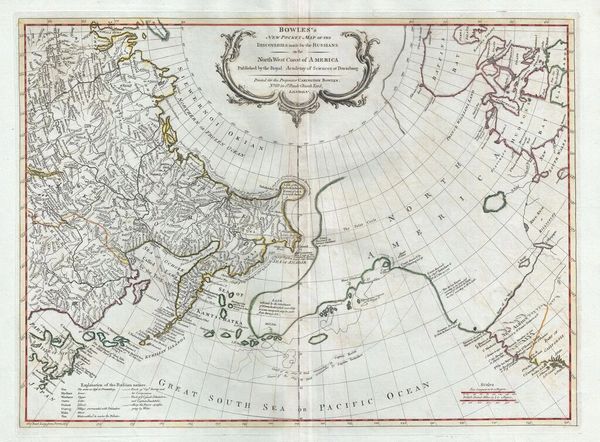 New Pocket Map of the Discoveries made by the Russians on the North West Coast of America...