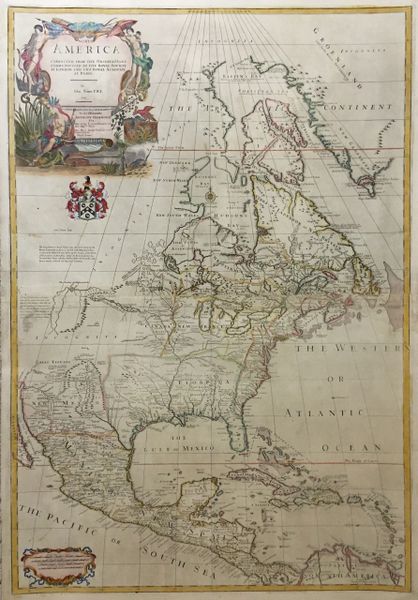 North America corrected from the Observations Communicated to the Royal Society at London, and the Royal Academy at Paris.