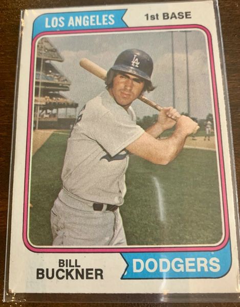1974 Topps Baseball Card, Bill Buckner, 1st Base, Los Angeles Dodgers ...