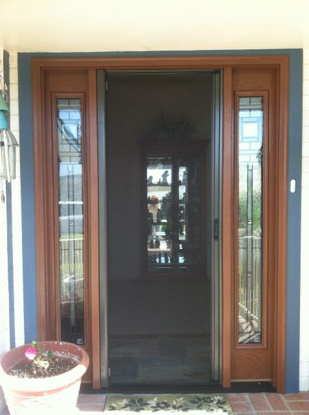 Single Rollaway Retractable Disappearing Screen Doors THE SCREEN LADY   Rs=w 600,h 600