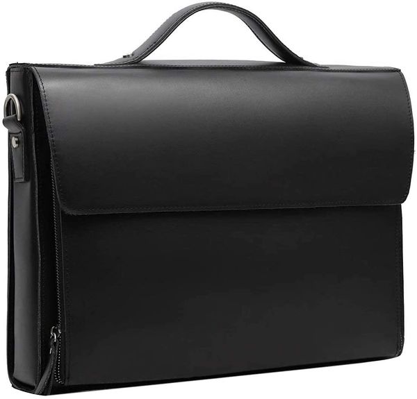 Leathario Leather Briefcase for Men Leather Laptop Bag Shoulder