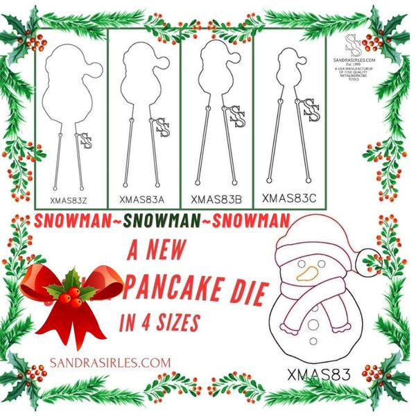 PANCAKE DIE XMAS83 SNOWMAN