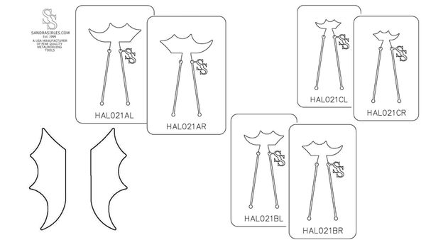 PANCAKE DIE HAL021 BAT WING RIGHT OR LEFT