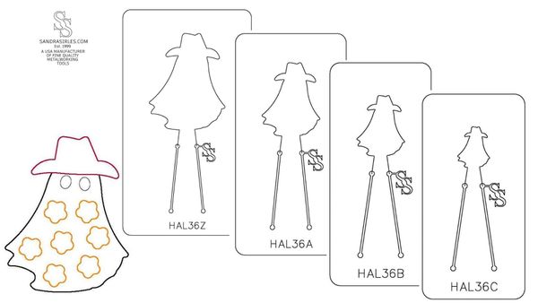 PANCAKE DIE HAL36 GHOST/HAT