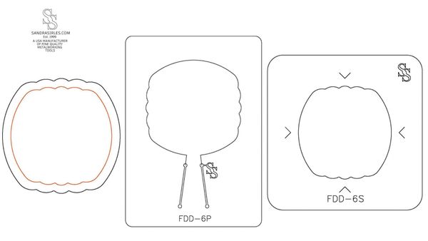 S&P DUOS: LG TRINKET DISH FORMING DIE DUOS: FDD-6S, FDD-6P PUMPKIN