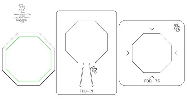 S&P DUOS: LG TRINKET DISH FORMING DIE DUOS: FDD-7S, FDD-7P OCTAGON