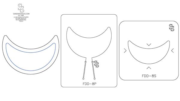 S&P DUOS: LG TRINKET DISH FORMING DIE DUOS: FDD-8S, FDD-8P MOON