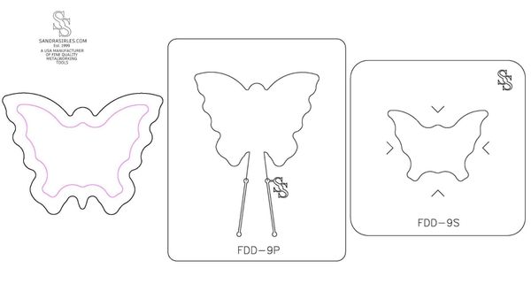 S&P DUOS: LG TRINKET DISH FORMING DIE DUOS: FDD-9S, FDD-9P BUTTERFLY