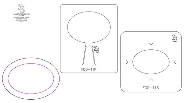 S&P DUOS: LG TRINKET DISH FORMING DIE DUOS: FDD-11S, FDD-11P OVAL