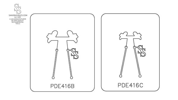 PANCAKE DIE PDE416 EARRINGS COWBOY HAT