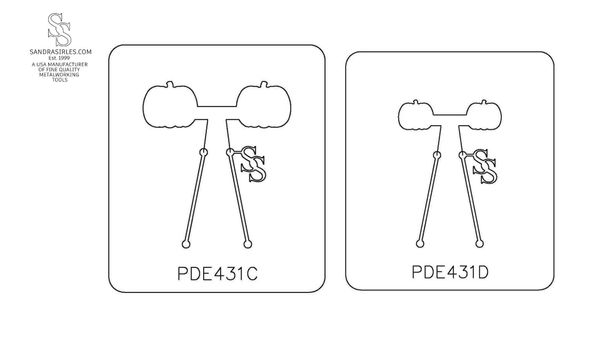 PANCAKE DIE PDE431 PUMPKIN LEFT & RIGHT