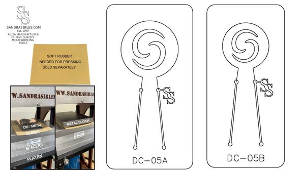 PANCAKE DIE WITH DESIGN CUTOUT: DC-05 ROUND/DESIGN