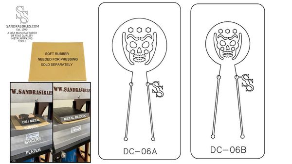 PANCAKE DIE WITH DESIGN CUTOUT: DC-06 ROUND/FACE