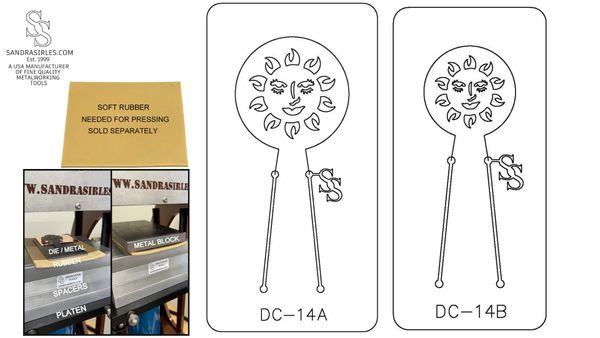 PANCAKE DIE WITH DESIGN CUTOUT: DC-14 ROUND/SUN FACE