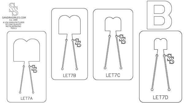 PANCAKE DIE LET7 UPPER CASE LETTER B