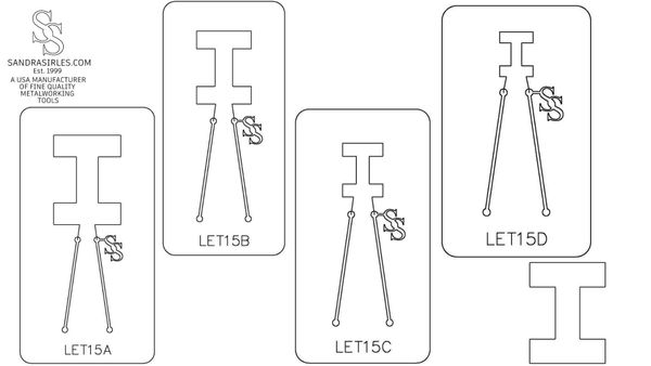 PANCAKE DIE LET15 UPPER CASE LETTER I