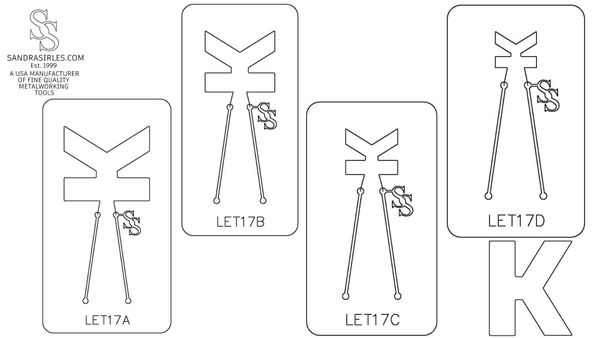 PANCAKE DIE LET17 UPPER CASE LETTER K