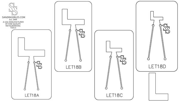 PANCAKE DIE LET18 UPPER CASE LETTER L