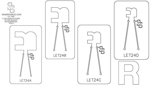 PANCAKE DIE LET24 UPPER CASE LETTER R