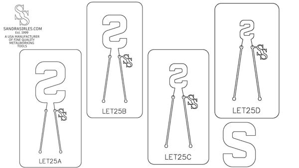 PANCAKE DIE LET25 UPPER CASE LETTER S