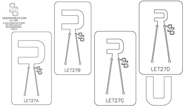 PANCAKE DIE LET27 UPPER CASE LETTER U