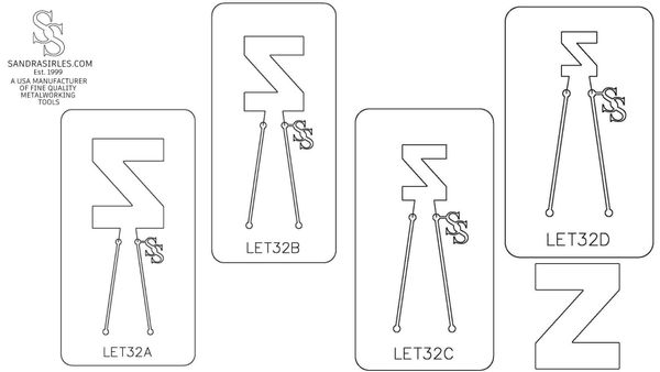 PANCAKE DIE LET32 UPPER CASE LETTER Z