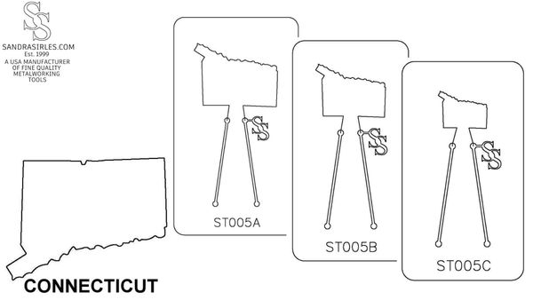 PANCAKE DIE ST005 STATE CONNECTICUT