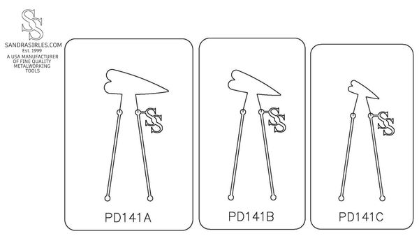 PANCAKE DIE PD141 HEART ELONGATED