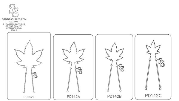 PANCAKE DIE PD142 CANNABIS LEAF