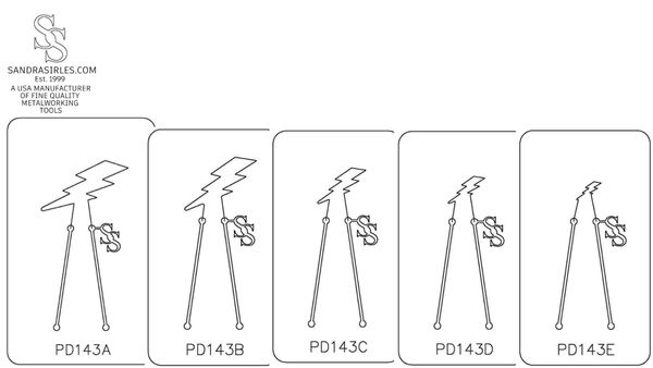 PANCAKE DIE PD143 LIGHTNING BOLT