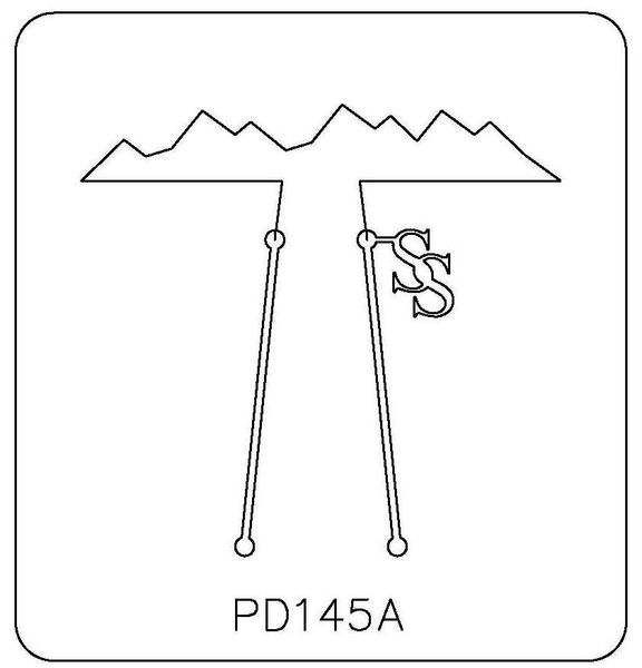 PANCAKE DIE PD145A LG. MOUNTAINS