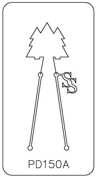 PANCAKE DIE PD150A LG. TREES 2