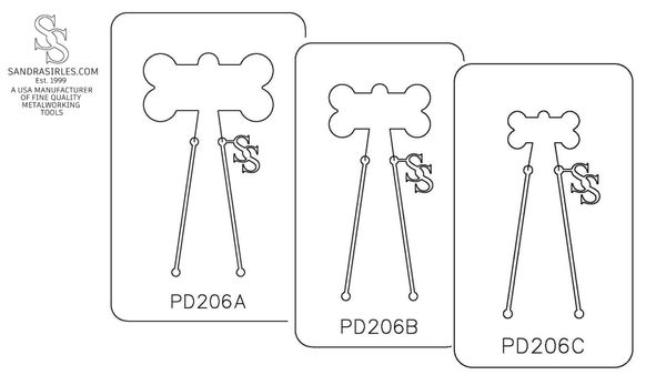 PANCAKE DIE PD206 DOG BONE