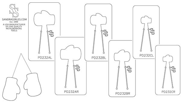 PANCAKE DIE PD232 BOXING GLOVE LEFT OR RIGHT