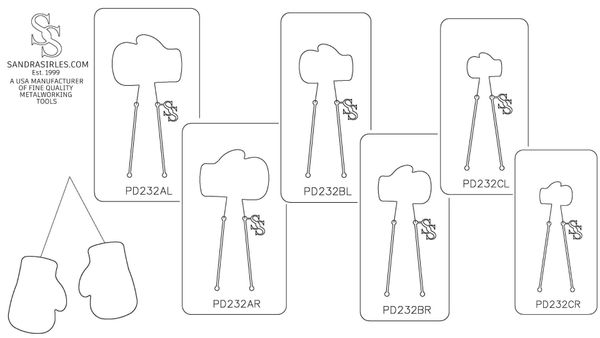 PANCAKE DIE PD232 BOXING GLOVE LEFT OR RIGHT