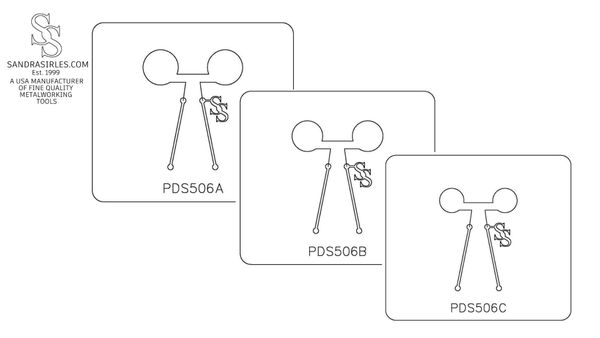 PANCAKE DIE PDS506 SHAPE 6 ROUND 20MM 18MM 15MM