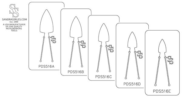 PANCAKE DIE PDS516 SHAPE 16 ELONGATED TRIANGLE