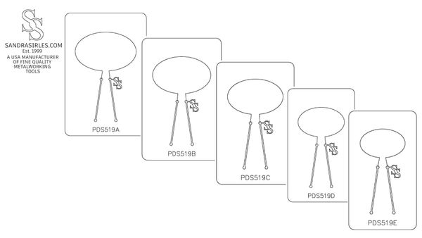 PANCAKE DIE PDS519 SHAPE 19 OVAL