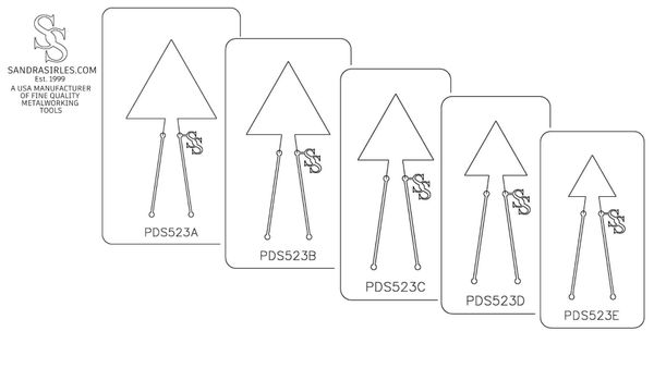 PANCAKE DIE PDS523 SHAPE 23 TRIANGLE