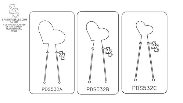 PANCAKE DIE PDS532 SHAPE 32 HEART